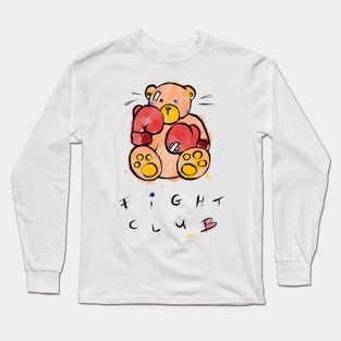 Max The Teddy Bear Fight Club Long Sleeve T-Shirt